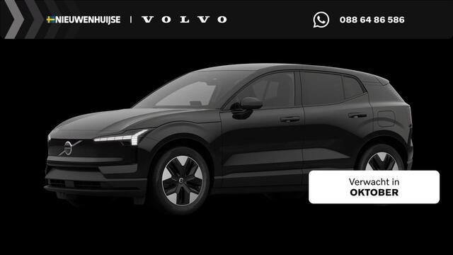Volvo EX30 P5 Long Range Plus Europa 69 kWh | Harman Kardon Audio | Adaptieve Cruise Control | BLIS | Stoel-/Stuurverwarming | Keyless | Elektrisch Verstelbare Voorstoelen | Black Interieur |