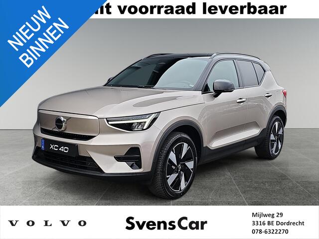 Volvo EX40 Single Motor Extended Range Plus 82 kWh | Stoelverwarming | Extra getint glas | Nubuck interieur | Achteruitrijcamera |