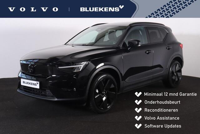 Volvo EX40 Extended Range Ultra Black Ed. 82 kWh - Panorama/schuifdak - IntelliSafe Assist & Surround - 360º Camera - Harman/Kardon audio - Verwarmde voorstoelen, stuur & achterbank - Parkeersensoren voor & achter - Elektr. bedienb. voorstoelen met geheugen links -