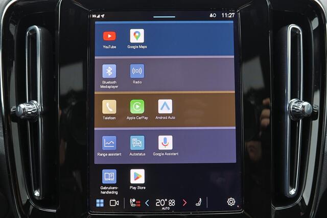 Volvo EX40 Extended Range Plus 82 kWh - IntelliSafe Assist & Surround - 360º Camera - Verwarmde voorstoelen, stuur & achterbank - Parkeersensoren voor & achter - Elektr. bedienb. bestuurdersstoel met geheugen - Draadloze tel. lader - Warmtepomp - Extra getint glas -