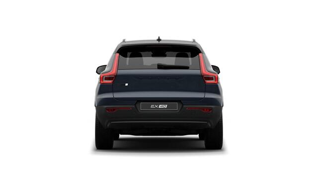 Volvo EX40 Single Motor Extended Range Plus Black Ed. 82 kWh | Longe Range | Google | Adaptieve Cruise Control | Keyless | Getint Glas | Elek. Stoelen | Warmtepomp | Camera | Stoelverwarming Voor + Achter | Harman Kardon Audio | Zwarte Hemelbekleding | DAB | Stuurve