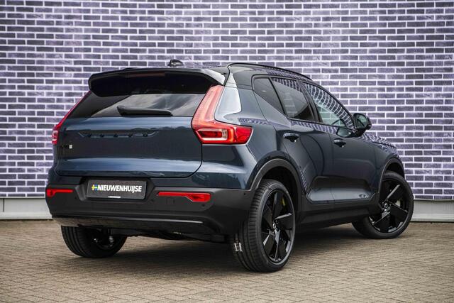 Volvo EX40 Single Motor Extended Range Ultra Black Edition Europa | Harman Kardon audio | 20" | Schuif-/kanteldak | Getint Glas | Elektrische stoelverstelling | Nubuck bekleding | Adaptive Cruise Control | Dodehoekdetectie |