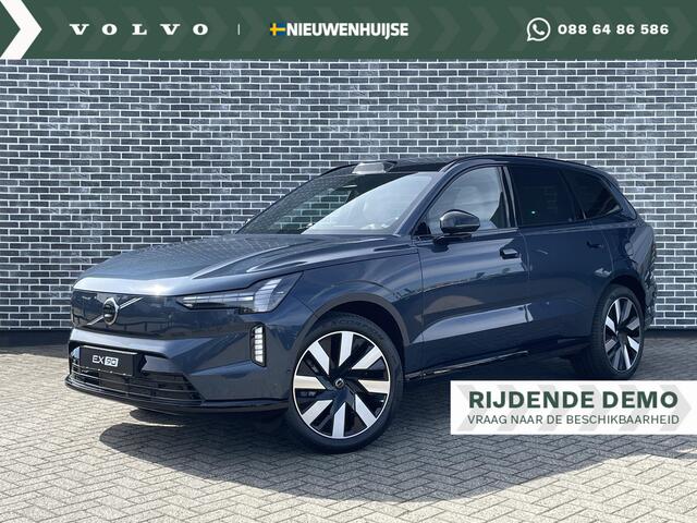 Volvo EX90 Twin Motor Ultra 7p. 111 kWh | Bowers en Wilkins Audio | Luchtvering | 7-zits | 360 camera | Dodehoekdetectie | Panoramadak | Sfeerverlichting | Stoel & stuurverwarming |