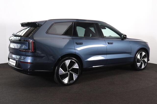 Volvo EX90 Performance Ultra 7p. 111 kWh - Luchtvering - Panoramadak - IntelliSafe Assist & Surround - 360º Camera - Bowers & Wilkins audo - Verwarmde voorstoelen, stuur & achterbank - Parkeersensoren voor & achter - Head up display - Extra getint glas - Inklapbare 