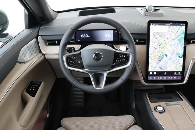 Volvo EX90 TWIN MOTOR PERFORMANCE ULTRA 6P. 106 kWh *800V!* -PANO.DAK|BOWERS&WILKINS|GEVENT.LEDER+MASSAGE|PILOT|LUCHTVERING|PRIVACY.GLAS|360°CAM|HEAD-UP DISP.|22"