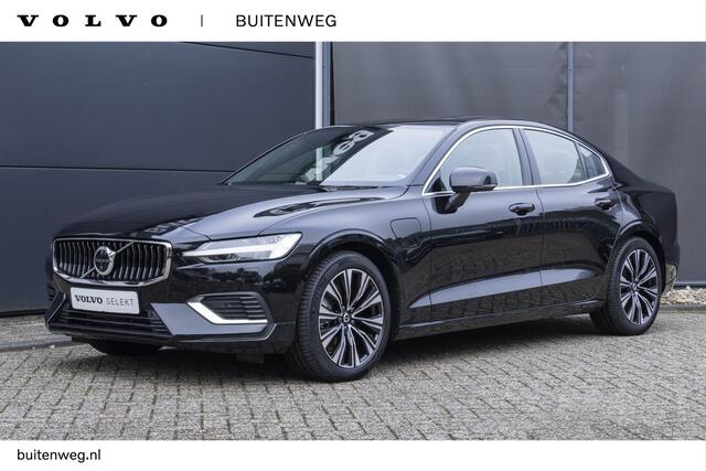 Volvo S60 T6 Automaat Recharge AWD Ultimate Bright | Premium Audio by Harman Kardon | Head-Up display | Panoramadak | Nappa leder interieur | Interieur voorverwarming | 360º Camera