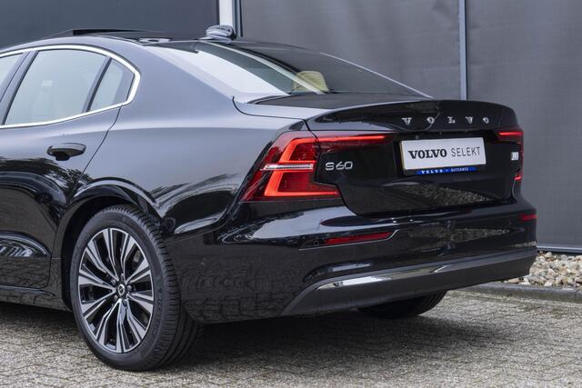 Volvo S60 T6 Automaat Recharge AWD Ultimate Bright | Premium Audio by Harman Kardon | Head-Up display | Panoramadak | Nappa leder interieur | Interieur voorverwarming | 360º Camera