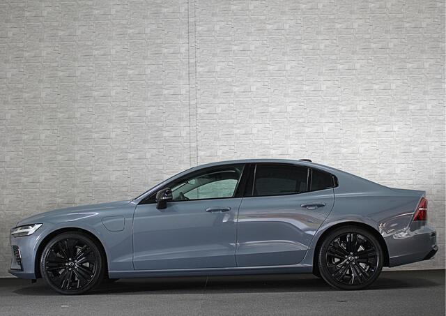 Volvo S60 350pk T6 AWD Long Range! | Plus Dark | Sportstoelen | Pilot-Assist | ACC | Memory | Leder | Trekhaak | Keyless-Entry | Thunder-Grey | Stoelverwarming V+A | Stuurverwarming | Full-LED | Carplay | Origineel NL | 19'' | Getint Glas |