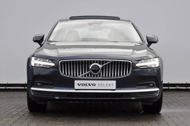 Volvo S90 B5 250PK Automaat Ultimate Bright / Adaptive cruise control/ Parkeersensoren met camera/ Harman Kardon audio, Panoramadak/ Head up display/ BLIS/ Apple carplay/ Leder dashboard