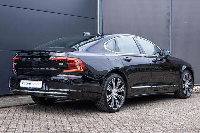 Volvo S90 B5 Automaat Ultimate Bright | 360º camera | Panoramadak | Geventileerde stoelen | Parkeerverwarming | Harman Kardon premium audio | 20'' Lichtmetalen velgen | Adaptive cruise control