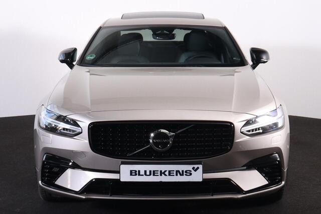 Volvo S90 T8 AWD Plus Dark - LONG RANGE - Luchtvering - Schuif/kanteldak - IntelliSafe Assist & Surround - 360º Camera - Adaptieve LED koplampen - Verwarmde voorstoelen, stuur & achterbank - Parkeersensoren voor & achter - Elektr. bedienb. voorstoelen met geheugen 