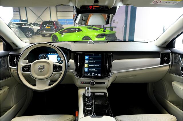 Volvo S90 2.0 T8 AWD 299kW/407pk Aut8 Inscription Exclusive BOWERS&WILKINS + OPEN DAK + ADAPT.CRUISE + 360 CAMERA + EL.TREKHAAK + STOELMASSAGE&-VENTILATIE + STOEL-&STUURVERWARMING + PARKSENSOREN + 20" LM-VELGEN!!