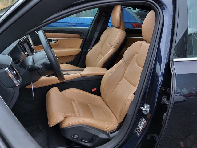 Volvo S90 2.0 T4 190pk Business Luxury + | Navi | Apple Carplay | Clima | Adap.Cruise | Leder+Verwarmd+Elek.Verstel | Head Up | Led Koplampen | Schuifdak | Pdc V+A+Assist+360 Camera | 20''lm | Trekhaak