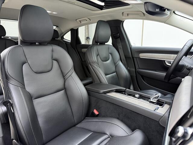 Volvo S90 B4 211pk Ultimate Bright / Luchtvering / Bowers&Wilkins Audio / Massage / Dubbel Glas / Schuif-/kanteldak / Head-Up / Ventilatie / El. Trekhaak / Full-LED / 360 Camera / 19'' /