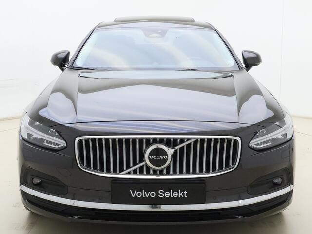Volvo S90 B4 211pk Ultimate Bright / Luchtvering / Bowers&Wilkins Audio / Massage / Dubbel Glas / Schuif-/kanteldak / Head-Up / Ventilatie / El. Trekhaak / Full-LED / 360 Camera / 19'' /