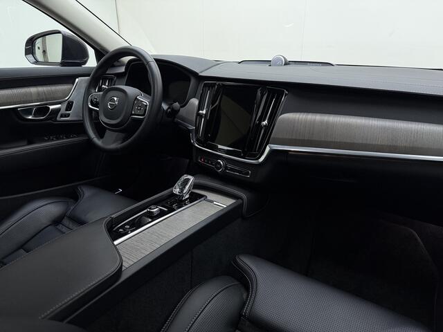 Volvo S90 B4 211pk Ultimate Bright / Luchtvering / Bowers&Wilkins Audio / Massage / Dubbel Glas / Schuif-/kanteldak / Head-Up / Ventilatie / El. Trekhaak / Full-LED / 360 Camera / 19'' /