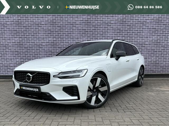 Volvo V60 T6 Recharge AWD Ultra Dark Long Range - Uit voorraad leverbaar! - Head-up Display | Panoramadak | 19" LM velgen | Contourstoelen | Harman Kardon audio