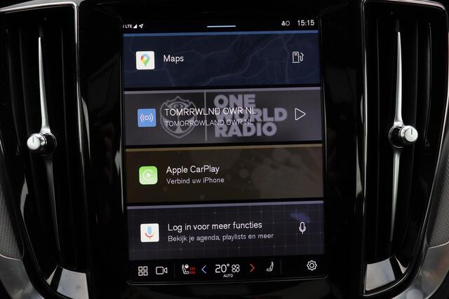 Volvo V60 B3 Plus Dark - IntelliSafe Assist - 360° Camera - Harman/Kardon audio - Adaptieve LED koplampen - Verwarmde voorstoelen, stuur & achterbank - Parkeersensoren voor & achter - Standkachel - Elektr. inklapbare trekhaak - 18' LMV