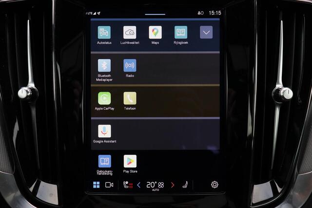 Volvo V60 B3 Plus Dark - IntelliSafe Assist - 360° Camera - Harman/Kardon audio - Adaptieve LED koplampen - Verwarmde voorstoelen, stuur & achterbank - Parkeersensoren voor & achter - Standkachel - Elektr. inklapbare trekhaak - 18' LMV