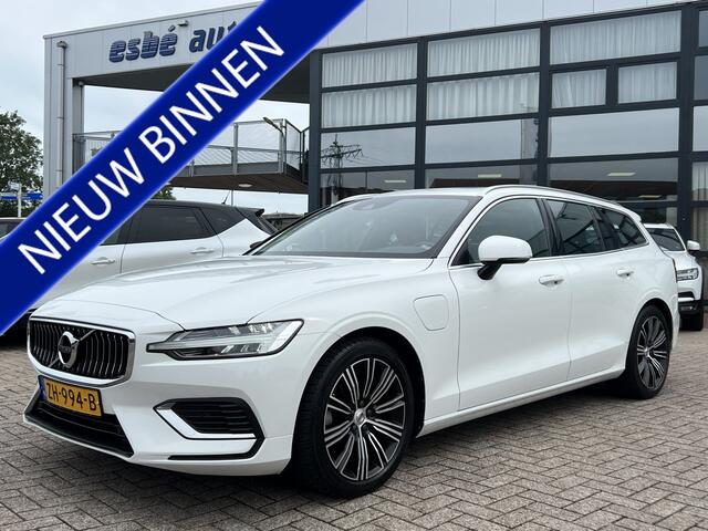 Volvo V60 2.0 T8 Twin Engine 390 pk AWD Inscription Panoramadak Trekhaak Leder Stoelverwarming Standkachel Led Koplampen Apple Carplay Android Auto NL Auto 1e Eigenaar Plug in Hybride BTW Auto