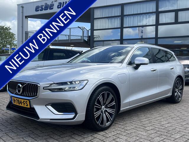 Volvo V60 2.0 T6 340 pk Twin Engine AWD Inscription Navigatie Sportstoelen Stoelverwarming Camera Elek. Bestuurderstoel Leder Trekhaak Dab Carplay NL Auto 1e Eigenaar Plug in Hybride BTW Auto