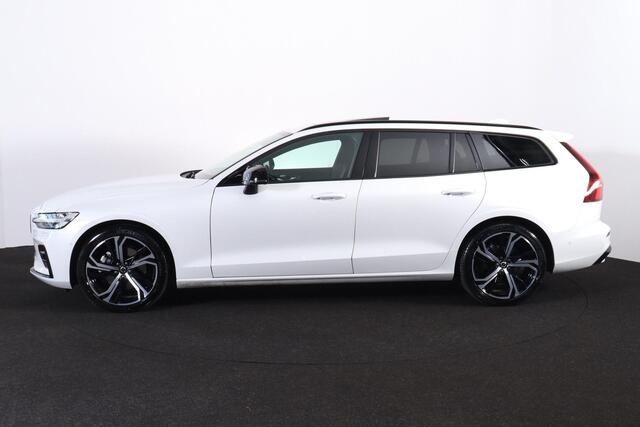 Volvo V60 B4 Plus Dark - Panorama/schuifdak - IntelliSafe Assist & Surround - 360º Camera - Harman/Kardon audio - Adaptieve LED koplampen - Verwarmde voorstoelen, stuur & achterbank - Parkeersensoren voor & achter - Elektr. bedienb. voorstoelen met geheugen - Draad