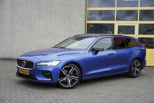 Volvo V60 2.0 T4 191PK! Automaat R-Design BJ2020 Lmv 19" | Led V+A | Pdc | Navi | App-Connect | Virtual cockpit | Keyless entry | Climate control | Cruise control | Elek. voorstoelen+Mem 2x | Verwarmde voorstoelen | Sportstoelen | Zwarte hemel | Elek. achterklep