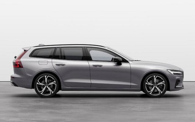 Volvo V60 2.0 T6 Plug-in hybrid AWD Plus Dark | Panoramadak | Head Up Display | Aurora Silver | Donker Glas | 360 Camera | 19" |