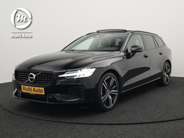 Volvo V60 T6 Recharge AWD R-Design Plug In Hybrid Dealer O.H. PHEV | Panodak | Lederen Sportstoelen Memory | Harman Kardon | Apple Carplay | Navigatie | Camera | L.M. 19" | DAB | Virtual |