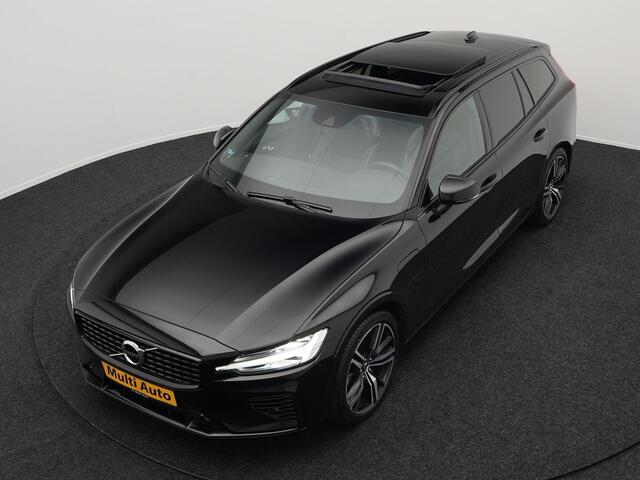 Volvo V60 T6 Recharge AWD R-Design Plug In Hybrid Dealer O.H. PHEV | Panodak | Lederen Sportstoelen Memory | Harman Kardon | Apple Carplay | Navigatie | Camera | L.M. 19" | DAB | Virtual |