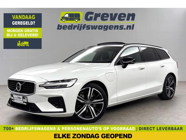 Volvo V60 2.0 T8 Twin Engine AWD R-Design 392PK Pano LED Virtual Trekhaak Memory Carplay Head-up Display Clima Cruise Navi PDC 19''LMV