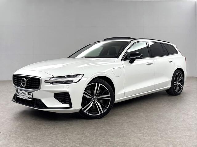 Volvo V60 2.0 T8 Twin Engine AWD R-Design 392PK Pano LED Virtual Trekhaak Memory Carplay Head-up Display Clima Cruise Navi PDC 19''LMV