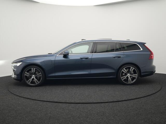 Volvo V60 T6 Recharge AWD Inscription Plug In Hybrid 340pk Dealer O.H. PHEV | Panodak | Trekhaak af Fabriek | Lederen Sportstoelen Memory & Ventilatie | Adaptive Cruise | Apple Carplay | Pilot Assist | Harman Kardon | Navigatie | 360 Camera | Sfeerverlichting |