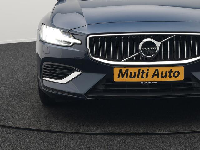 Volvo V60 T6 Recharge AWD Inscription Plug In Hybrid 340pk Dealer O.H. PHEV | Panodak | Trekhaak af Fabriek | Lederen Sportstoelen Memory & Ventilatie | Adaptive Cruise | Apple Carplay | Pilot Assist | Harman Kardon | Navigatie | 360 Camera | Sfeerverlichting |