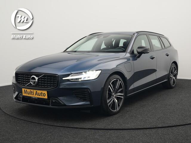 Volvo V60 T6 Recharge AWD R-Design Plug In Hybrid 340pk Dealer O.H. PHEV | Sportstoelen Verwarmd | Trekhaak af Fabriek | Pilot Assit | Apple Carplay | Adaptive Cruise | 360 Camera | Navigatie | DAB | Virtual |