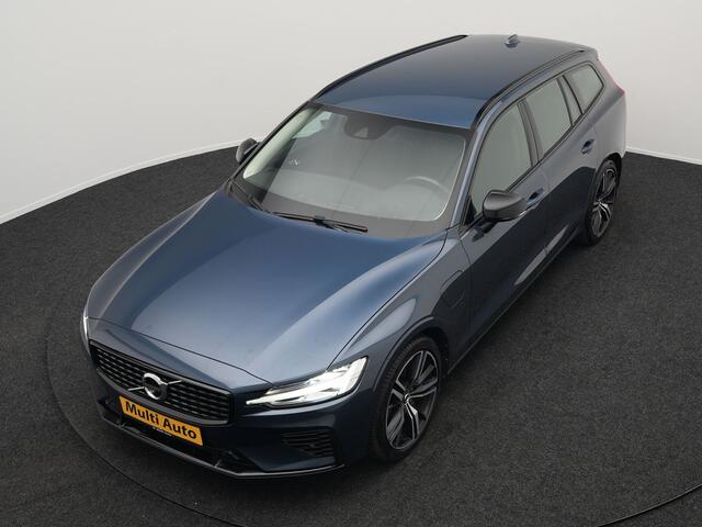 Volvo V60 T6 Recharge AWD R-Design Plug In Hybrid 340pk Dealer O.H. PHEV | Sportstoelen Verwarmd | Trekhaak af Fabriek | Pilot Assit | Apple Carplay | Adaptive Cruise | 360 Camera | Navigatie | DAB | Virtual |