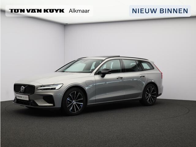 Volvo V60 T6 AWD Plug-in hybrid Plus Dark / Trekhaak / Pan. dak / 360 camera / Stoel+stuur+voorruit+achterbankverwarming