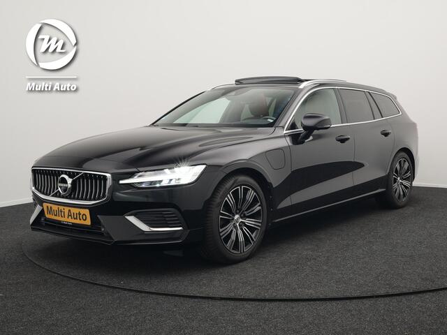 Volvo V60 T8 Twin Engine AWD Inscription Plug In Hybrid PHEV | Trekhaak af Fabriek | Panodak | Adaptive Cruise | Head Up | Lederen Sportstoelen Memory | 360 Camera | BLIS | Virtual |