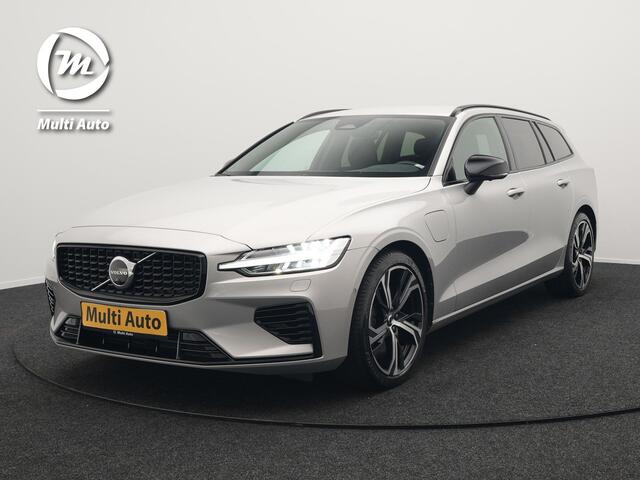 Volvo V60 T8 Plug-in hybrid AWD Plus Dark Plug in Hybrid 455pk Dealer O.H. PHEV | Adaptive Cruise | 360 Camera | Lederen Sportstoelen Memory & Verwarmd | Harman Kardon | Pilot Assist | Google Assistent | Apple Carplay | Keyless | Google Maps | Virtual | DAB