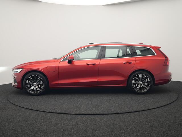 Volvo V60 T6 Twin Engine AWD Inscription Plug In Hybrid 340pk Dealer O.H. PHEV | Panodak | Trekhaak af Fabriek | Lederen Sportstoelen Memory | Apple Carplay | Navigatie | Camera | Virtual | Stoelverwarming |