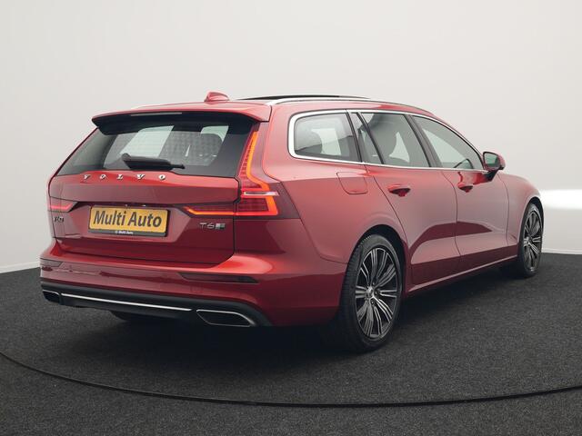 Volvo V60 T6 Twin Engine AWD Inscription Plug In Hybrid 340pk Dealer O.H. PHEV | Panodak | Trekhaak af Fabriek | Lederen Sportstoelen Memory | Apple Carplay | Navigatie | Camera | Virtual | Stoelverwarming |