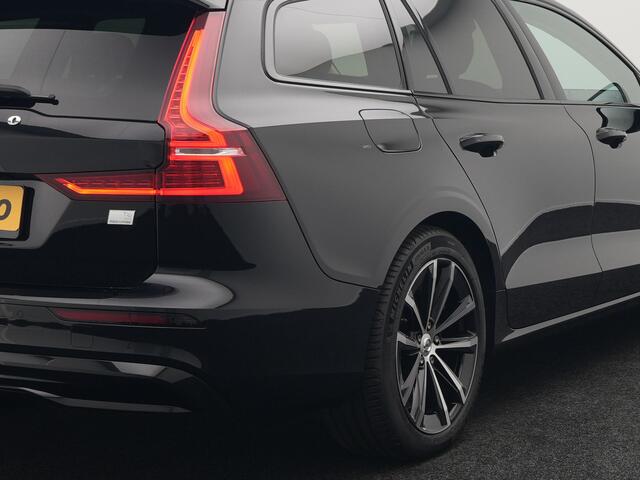 Volvo V60 T6 Plus Dark AWD Plug In Hybrid 340pk Dealer O.H PHEV | Trekhaak Af Fabriek | Adaptive Cruise | Camera | Lederen Sportstoelen Memory & Verwarmd | Google Assistant & Maps | Apple Carplay | Pilot Assist | Blis | Virtual | Navigatie | DAB |