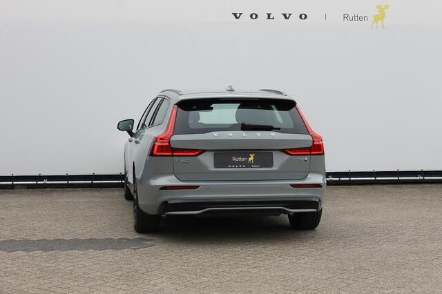 Volvo V60 T6350PK Autm. Plug-in hybrid AWD Plus Dark Long Range / Google infotainment / Semi elekrisch wegklapbare trekhaak / Verwarmbare voorruit / Elektrisch bedienbare voorstoelen met geheugen / Verwarmbare voorstoelen