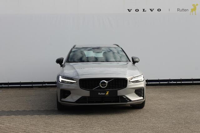 Volvo V60 T6 350PK Autm. Plug-in hybrid AWD Plus Dark Long Range / Google infotainment / Semi elekrisch wegklapbare trekhaak / Verwarmbare voorruit / Elektrisch bedienbare voorstoelen met geheugen / Verwarmbare voorstoelen
