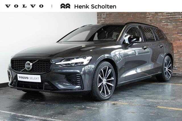 Volvo V60 2.0 T6 Plug-in hybrid AWD Plus Dark | Verwarmbare Voorstoelen (met geheugen), Stuurwiel en Achterbank | Semi-Elektrische Trekhaak | Verwarmbare Voorruit | Premium Audio by Harman Kardon | 360-Camera