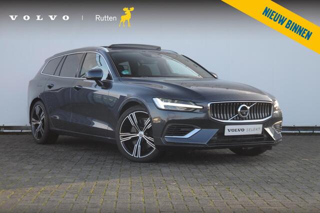 Volvo V60 T6 340PK Automaat Recharge AWD Inscription / Bowers en Wilkins / Adaptieve cruise control/ Panoramadak/ 19" velgen/ BLIS/ Trekhaak/ Stoel en stuurwielverwarming/ Parkeersensoren met 360 Camera/ Elektrische stoelen met geheugen/ Apple carplay/ Keyless ent