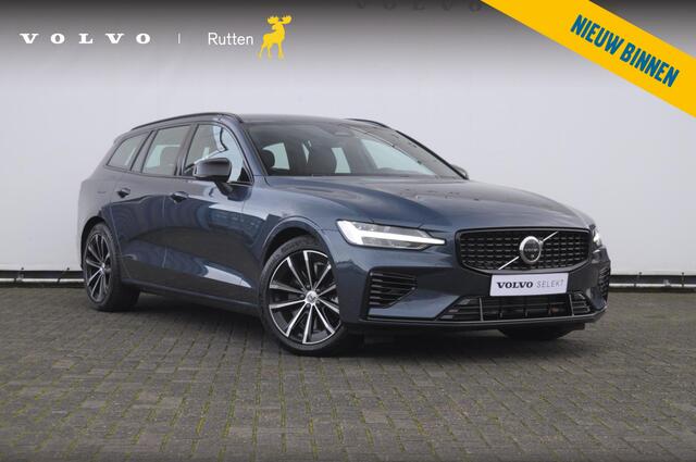 Volvo V60 T6 350PK Automaat AWD Plus Dark / Adaptive cruise control / Elektrische stoelen / Harman Kardon audio / Trekhaak / Pilot assist / BLIS / Stoel en stuur verwarming / Elektrische achterklep / Parkeersensoren met 360 camera / Google infotainment