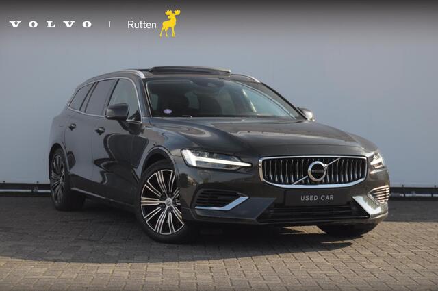 Volvo V60 T6 340PK Automaat Recharge AWD Inscription Trekhaak / Adaptieve cruise control /BLIS / Parkeersensoren met camera / Stoel - en stuurwielverwarming / Elektrische stoelen met geheugen / Getint glas / Apple carplay / Keyless entry / Elektrische achterklep
