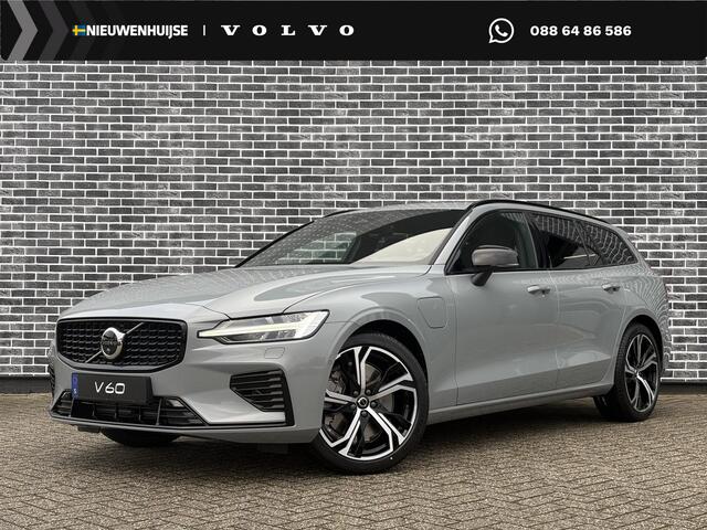 Volvo V60 2.0 T8 AWD Ultra Dark Performance Edition | Polestar Engineered Optimisation | 19" 5-triplespaaks Glossy Black Diamond Cut | Extra getint glas achter | Panoramisch schuif/kantel dak | 360 Camera | Head Up Display