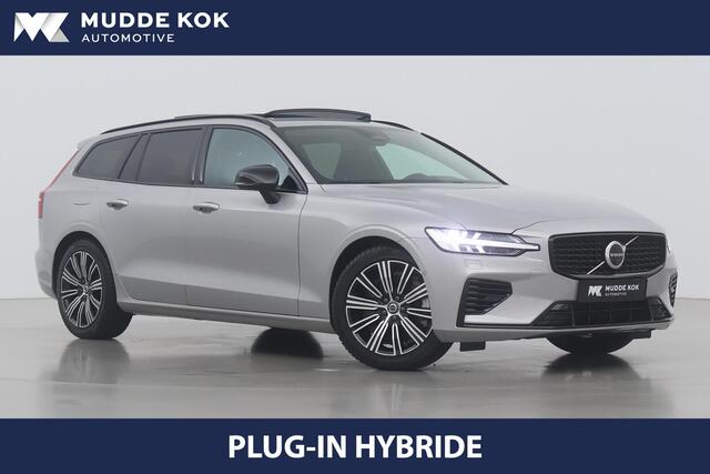 Volvo V60 T6 Plug-in hybrid Plus Dark | Panoramadak | 360° Camera | ACC | Trekhaak | Stoel+Stuurverwarming | BLIS